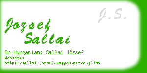 jozsef sallai business card