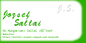jozsef sallai business card